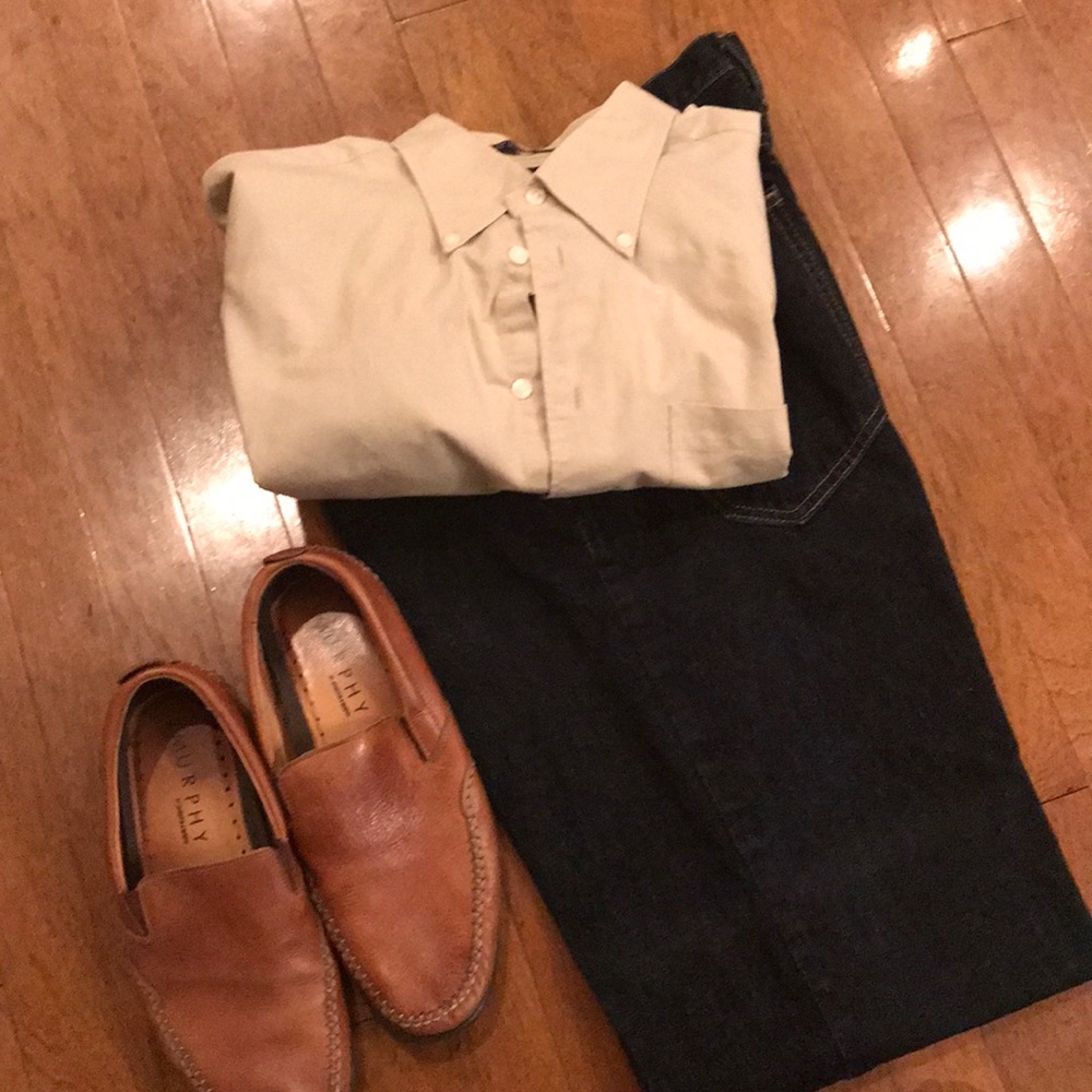 Beige dress shirt